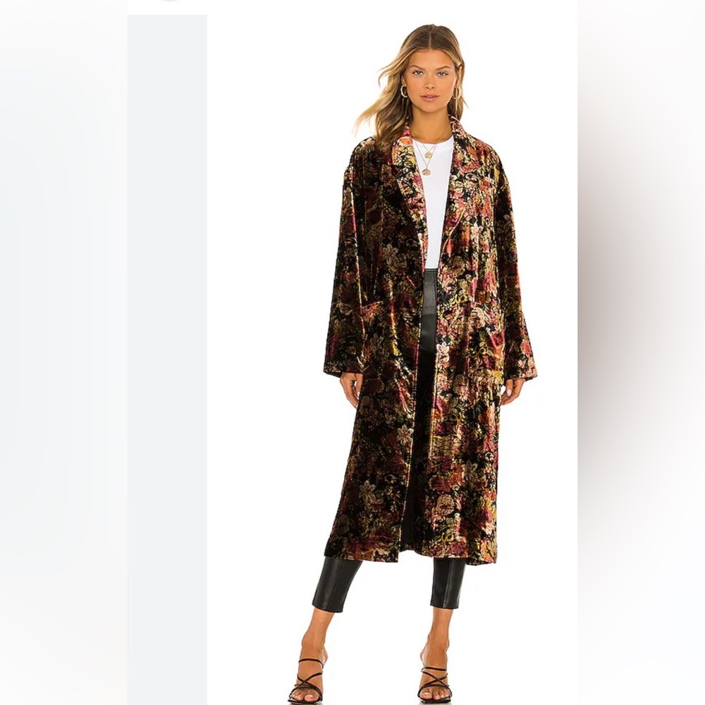 Free people NWOT Small Simone velvet duster